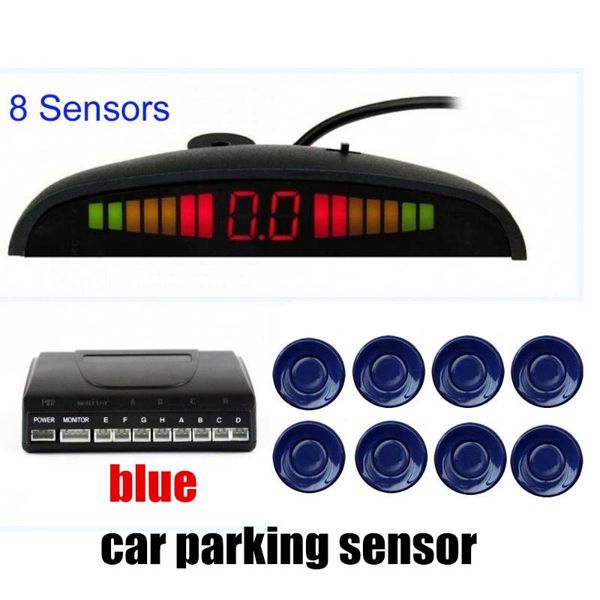 

car rear view cameras& parking sensors 22.5mm 12v for all cars led sensor kit radar monitor system reverse assistance alarm alert bebe loud