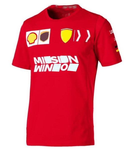 2021 Sezon F1 Yarış T-Shirt Formula One Araba Hayranları Sıradan Nefes Alabilir Spor Kısa Kollu195Q