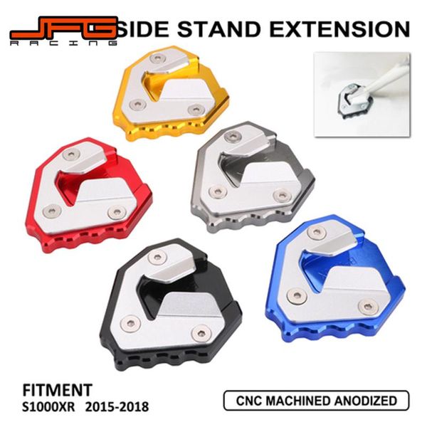 

pedals motorcycle aluminum kickstand foot side stand extension pad support plate for s1000xr s 1000 xr 2021