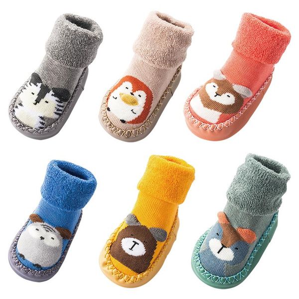 

first walkers autumn winter baby boy girl booties non skid infant non-slip soft bottom toddler socks shoes