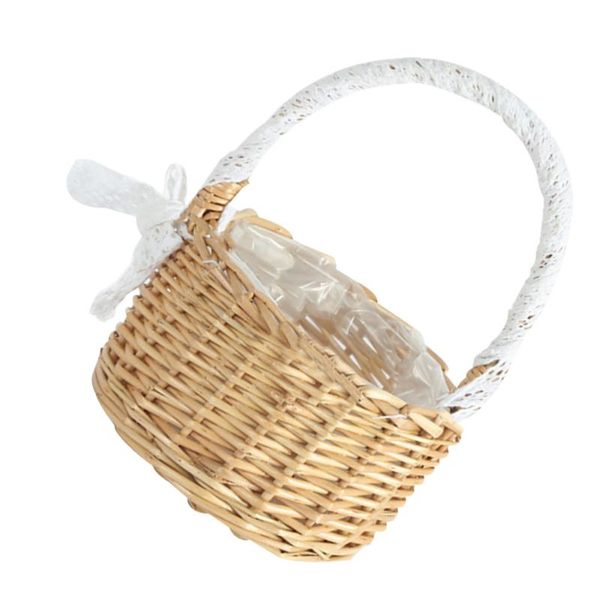 

storage baskets 1pc hand-woven flower basket arrangement sundries (khaki)