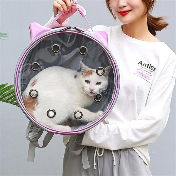 

cat carriers,crates & houses travel backpack transparent window space carrier breathable pets carrying bag for kitten puppy small do