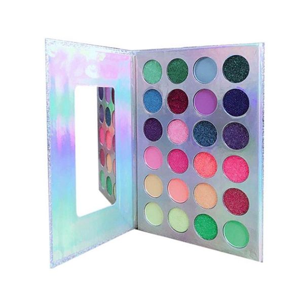 

eye shadow 24 colors halloween fluorescent eyeshadow cosmetic long lasting colored sequin shimmer glitter professional palette