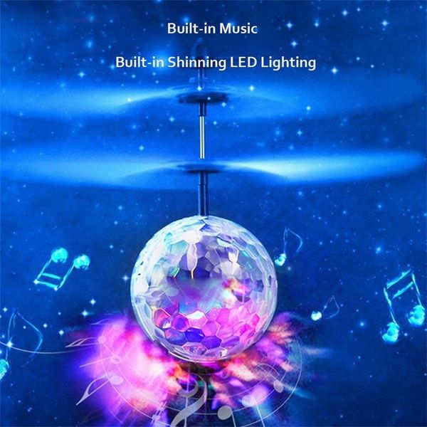 

fidget toy electric rc flying helicopter luminous kid's flight balls infrared induction aircraft remote control toys flash led light pl