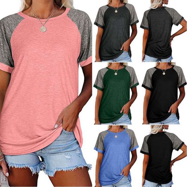 

t-shirt wenyu 2021 short sleeve summer leisure round neck pullover women's 9256 yeyu, White