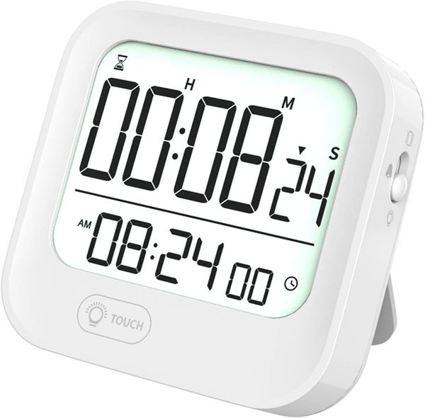 

pomodoro interval timer countdown clock tomato satch white backlight