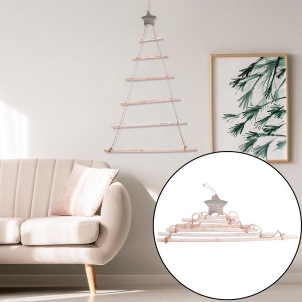 

christmas decorations branch tree hanging ladder wall