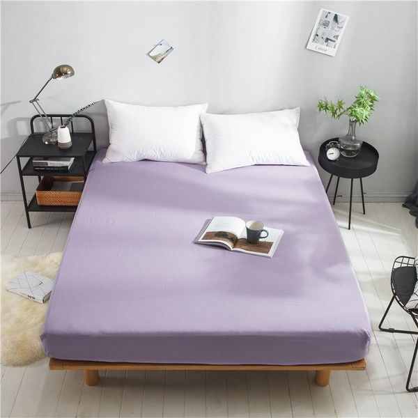 

sheets & sets 70 1pc 100% cotton fitted sheet super soft solid four corners with elastic mattress cover