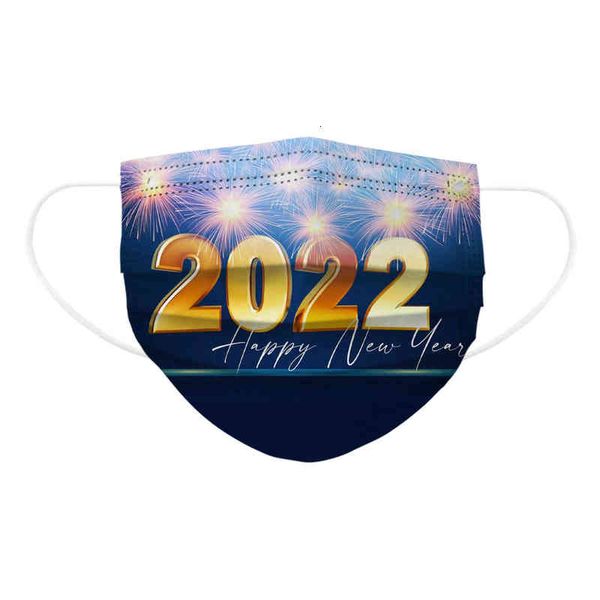 

disposable spunlaced cloth positioning printing mask 2022 happy year seri