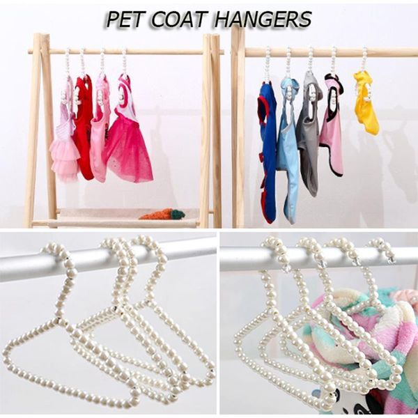 

dog apparel pearl hangers cat baby clothes rack coat hanger special cute pet durable