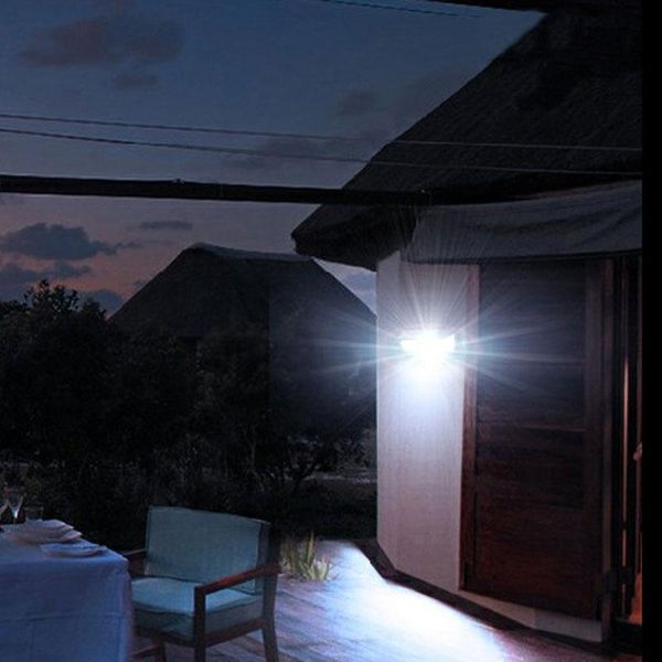 

solar lamps outdoor sensor wall light 100led garden three-sided luminous waterproof