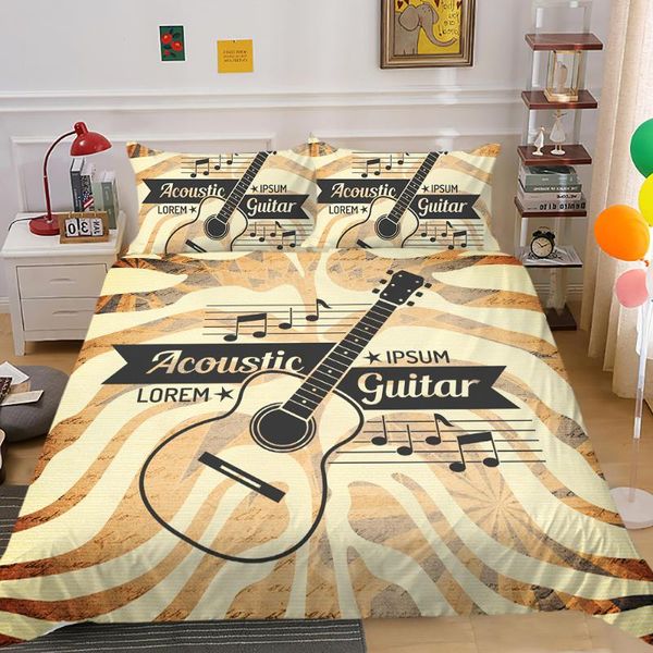 

bedding sets 3d printed  bed comforter full single duvet cover set twin music image unique design soft
