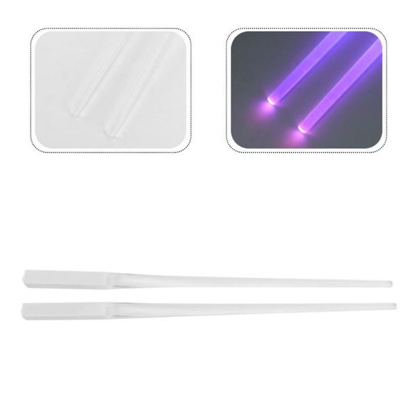 

chopsticks 1 pair of light led luminous disassemble and washable kitchen dining room tool (purple)