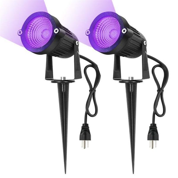 

lawn lamps 10w 365nm 395nm uv purple led light mosquitotrap garden spotlight outdoor landscape atmosphere patio pathway
