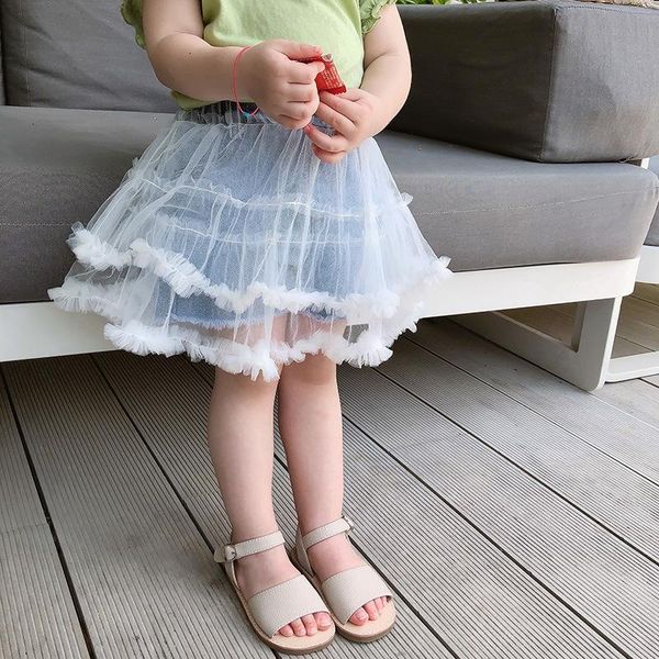 

adorable little baby denim skirt toddler girls tutu tulle pettiskirt children party wedding costumes clothes skirts