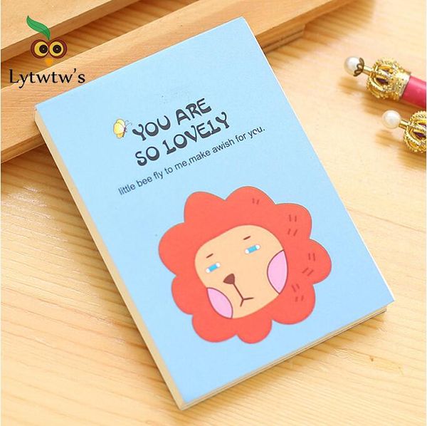

notepads 1 pieces clearance korean kawaii creative stationery notepad office supplies school cute cartoon animals notebook diary gift, Purple;pink