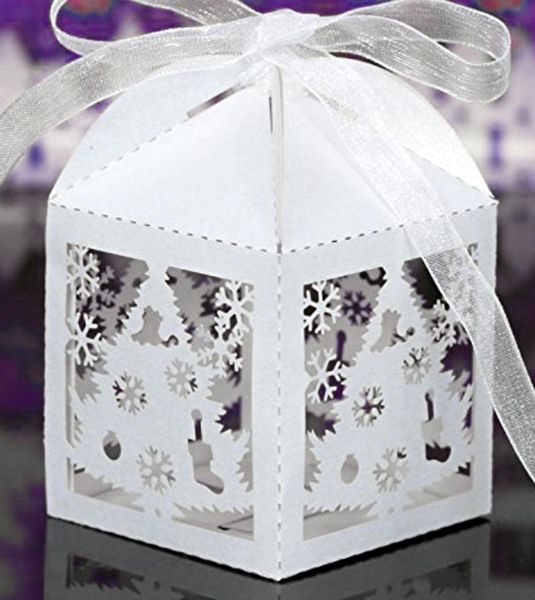 

gift wrap european style 100pcs diy christmas tree candy box snowflake chocolate