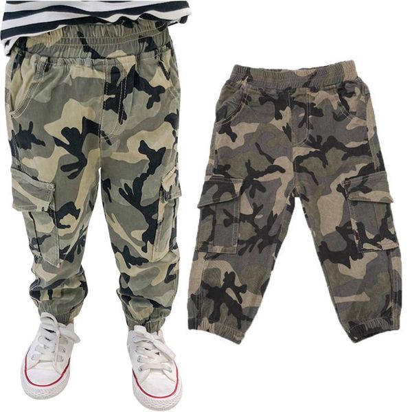 

trousers kids boys sports pants camouflage cargo for joggers boy 2021 spring casual kid sweatpant 2 3 4 5 6 7year, Blue