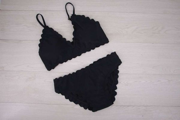 

solid lace women's swimsuit shows thin, White;black