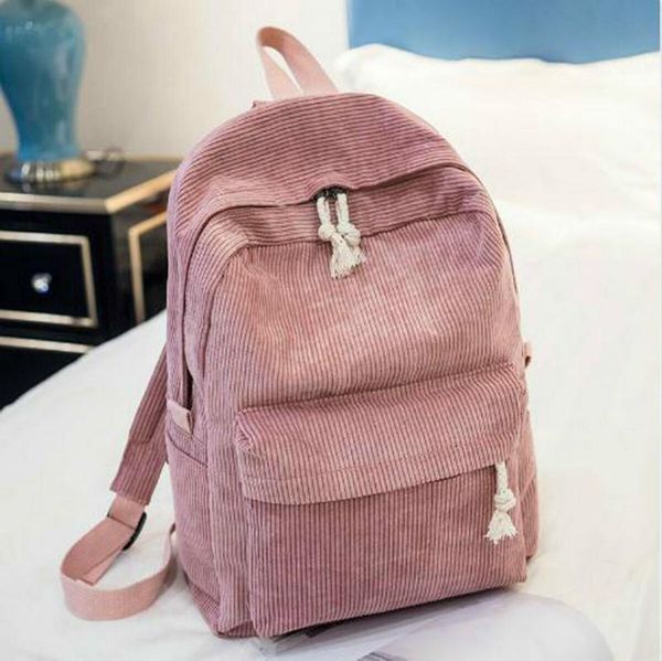 

backpack fashion women men velvet rucksack casual travel shoulder bag unisex