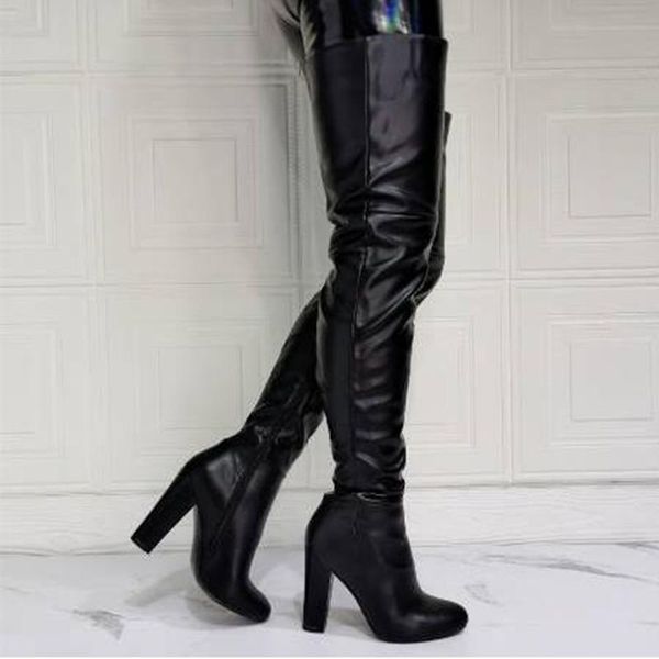 

boots shofoo shoes,beautiful women's boots, about 11cm high heel over-the-knee shoes,size:36-47, Black