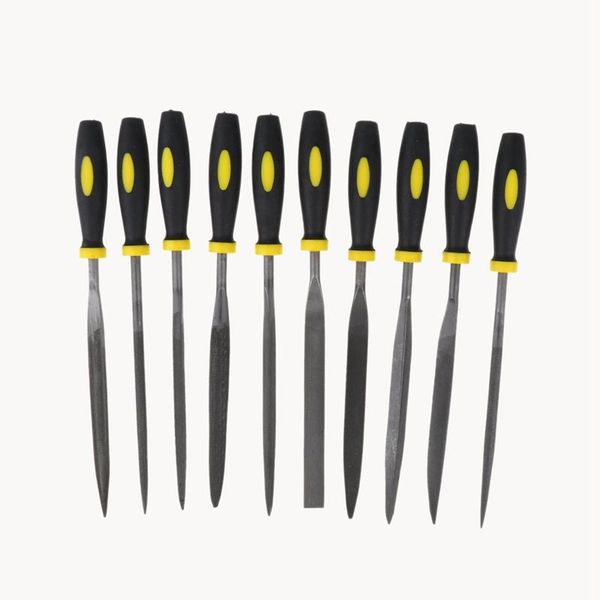 

hand & power tool accessories 10 pieces of 3x140mm needle file set for jeweler woodcarving craft metal glass stone carpentry polishing
