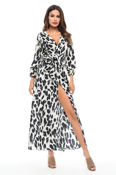 

spring / summer women's leopard s leopard chiffon, Black;gray