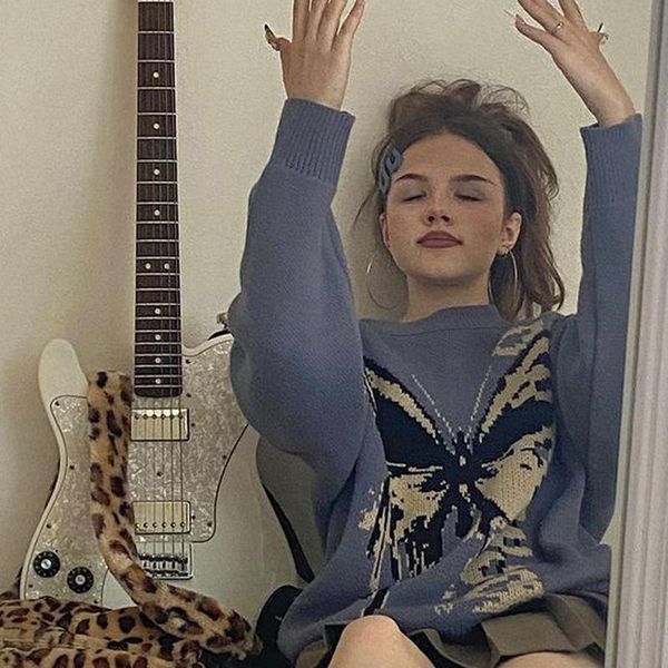 

women's sweaters sweater autumn winter casual loose pullovers round neck female knitted long sleeve fashion clothing jumper, White;black