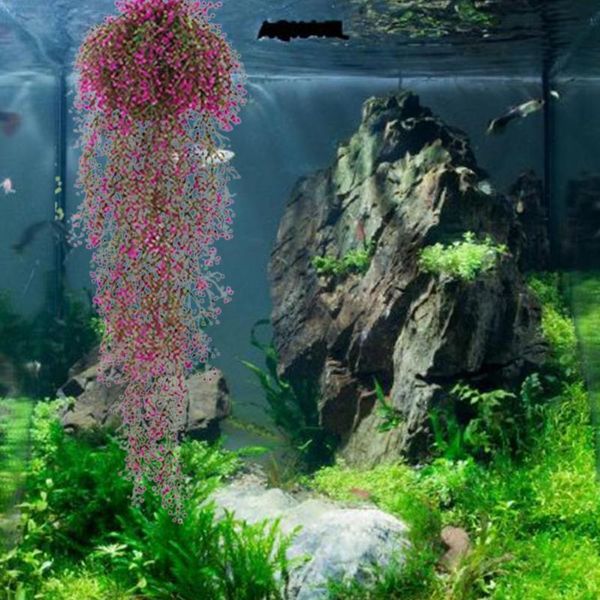 

decorations plastic simulation water grass artificial plant landscape aquarium decoration brightly colored fish tank ornament