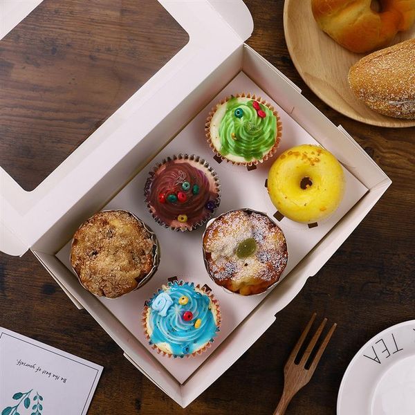 

gift wrap 10pcs cake packing boxes practical kraft paper with inserts