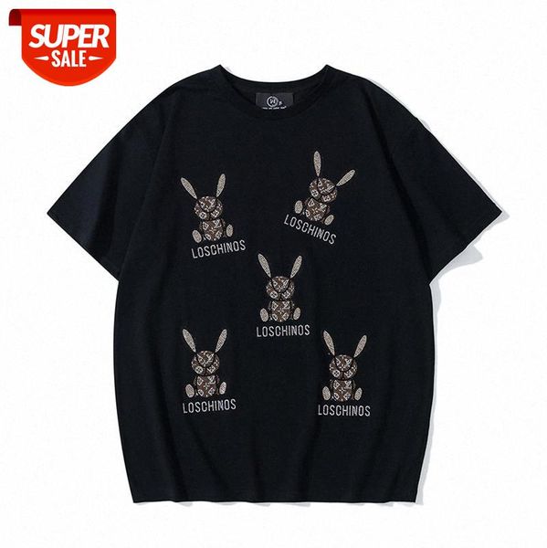 

white off color boy diamond bunny short sleeve #rz6b, White;black