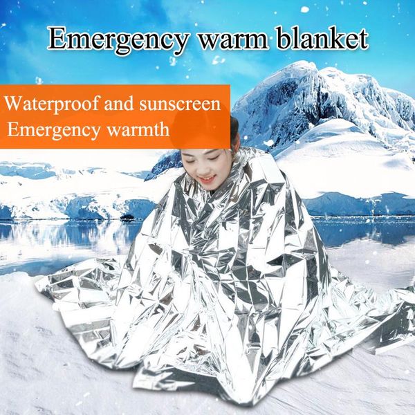 

sleeping bags outdoor emergency blanket/double-sided survival blanket/camping rescue blanket/outdoor self-rescue insulation blanket