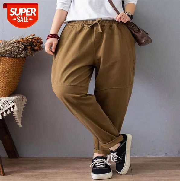 

110173 literature and art pure color casual loose drawstring elastic waist thinner harem pants trousers women #jf1m, Black;gray