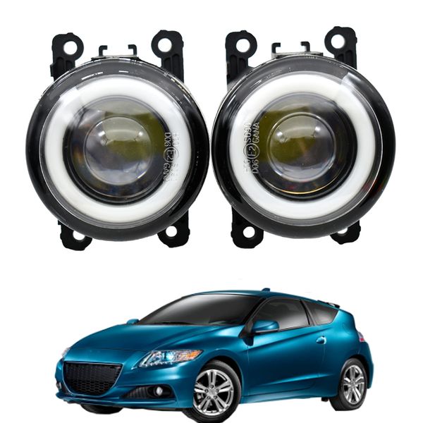 

for honda cr-z crz 2013 2014 2015 car styling h11 led bulb fog light + angel eye drl daytime running light 12v