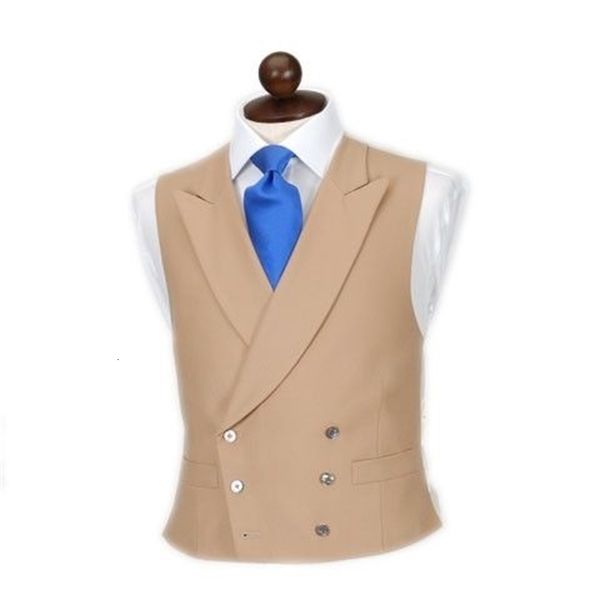

men's vests latest coat designs brown khaki men vest double breasted waistcoat lapel custom groom prom dinner terno colete 1f, Black;white
