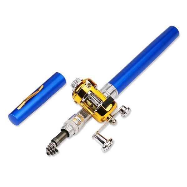

boat fishing rods rod mini pole reel combo set pen shape folded with wheel for outdoor r