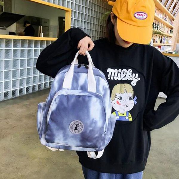 

ink painting schoolbag for girls shoulder bag simple wild large capacity backpack women lapschool bags