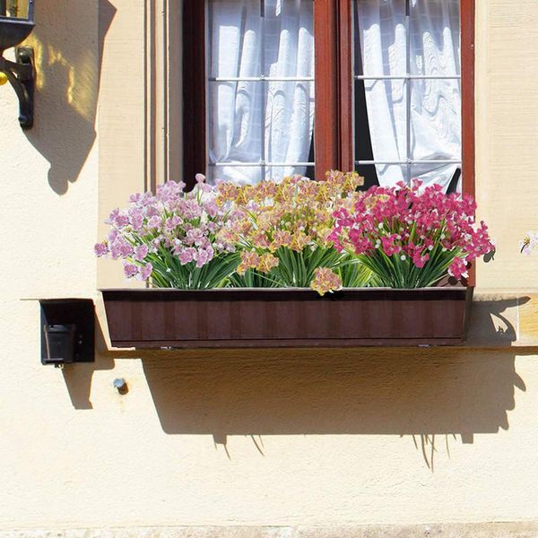 

decorative flowers & wreaths 2pcs artificial home holiday decoration 5 colors phalaenopsis 2 sticks realistic courtyard decor