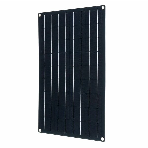 

30w waterproof solar panel matte texture car emergency charger with 4 protective corners dual usb+dc