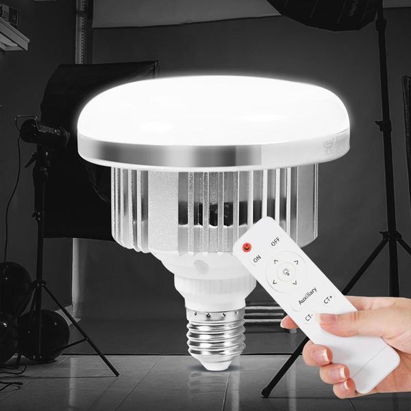 

flash heads e27 155w 85w 65w lamp bulb dimmable led video light for softbox po studio lighting kit 3200k-5500k pography