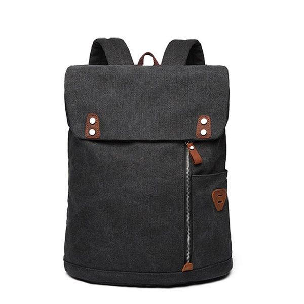 

backpack men canvas man large capacity leisure back pack school bag backbag male