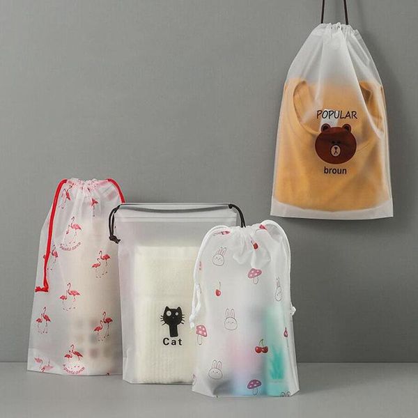 

storage bags 100pcs/set drawstring pocket cleansing towel and makeup travel bag gift package household sundries organization