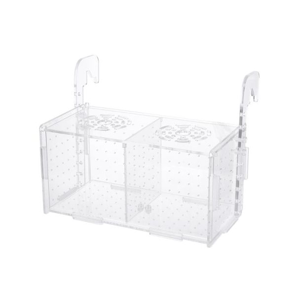 

aquariums transparent fish tank breeding isolation box aquarium incubator hatching boxes multifunctional acrylic holder(hook pat