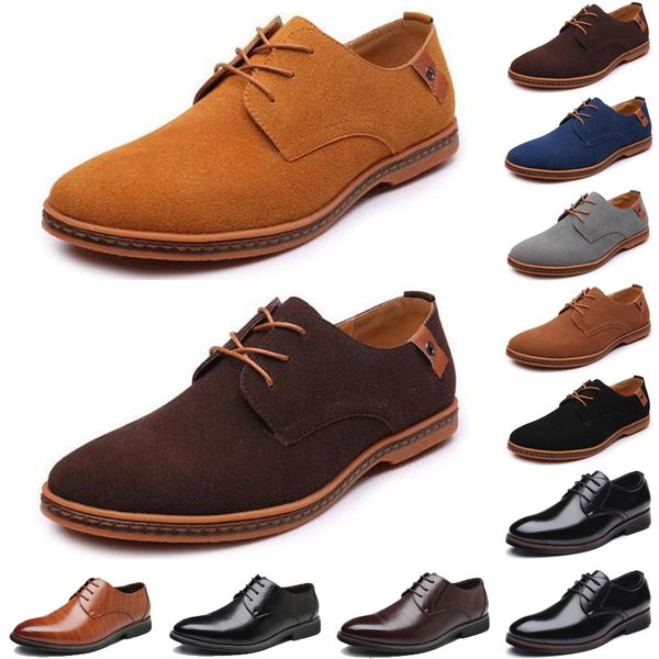 

2021 luxury men casual shoes black brown loafers outdoor flat slip on fashion mens trainers sneakers size 40-47 color41