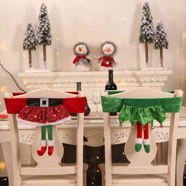 

new santa belt christmas elf chair cover girl skirt chair cover
