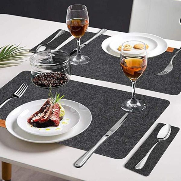 

mats & pads placemat multicolor felt western creative bowl mat heat-insulated pad non-woven kitchen tables tool home decors