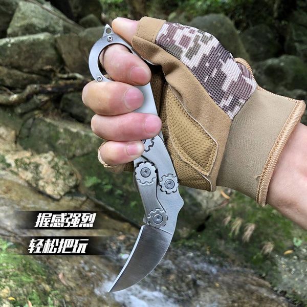 

portable survival emergency foldable morphing cs claw knife multifunctional mechanical knives tool ring game outdoor gadget gad gadgets