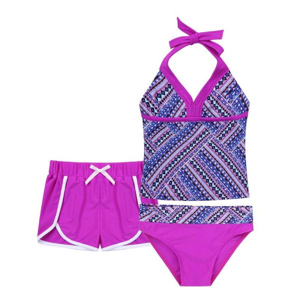 

one-piece suits 2021 kids girls swimsuit two piece beachwear sets outfits children's swimwear 4-16 years bathing suit