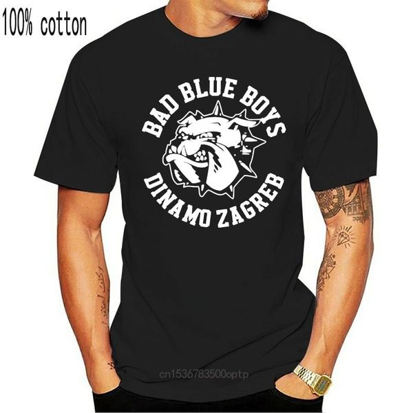 Homens camisetas Dinamo Zagreb Bad Bul Boys Tops Tee T Shirt Ultras Croácia Harajuku Homens T-shirt