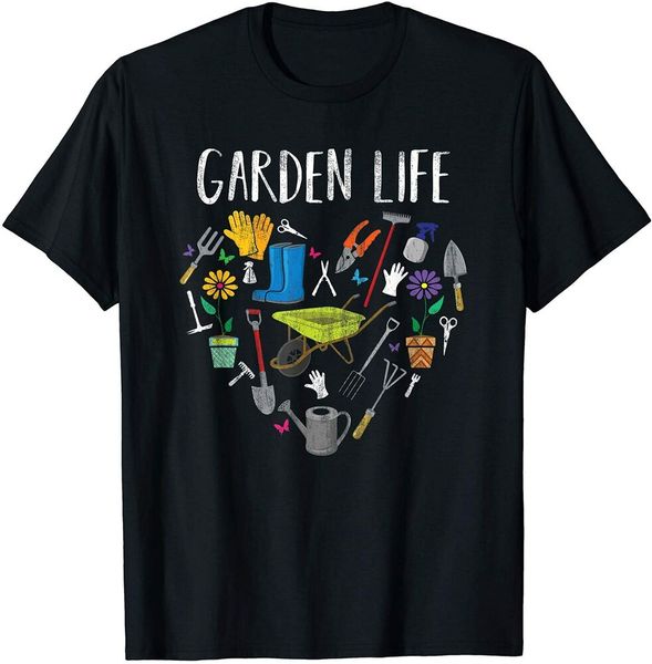 

funny distressed garden life gardening mother's day tshirt size s-5xl, White;black
